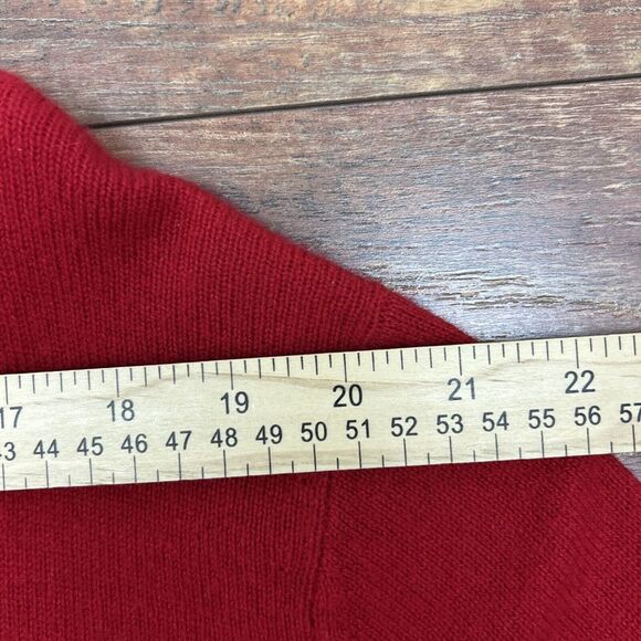 Brooks Brothers 346 100% Pure Cashmere V Neck Sweater‎ Red Mens XL Preppy Office - Picture 5 of 10
